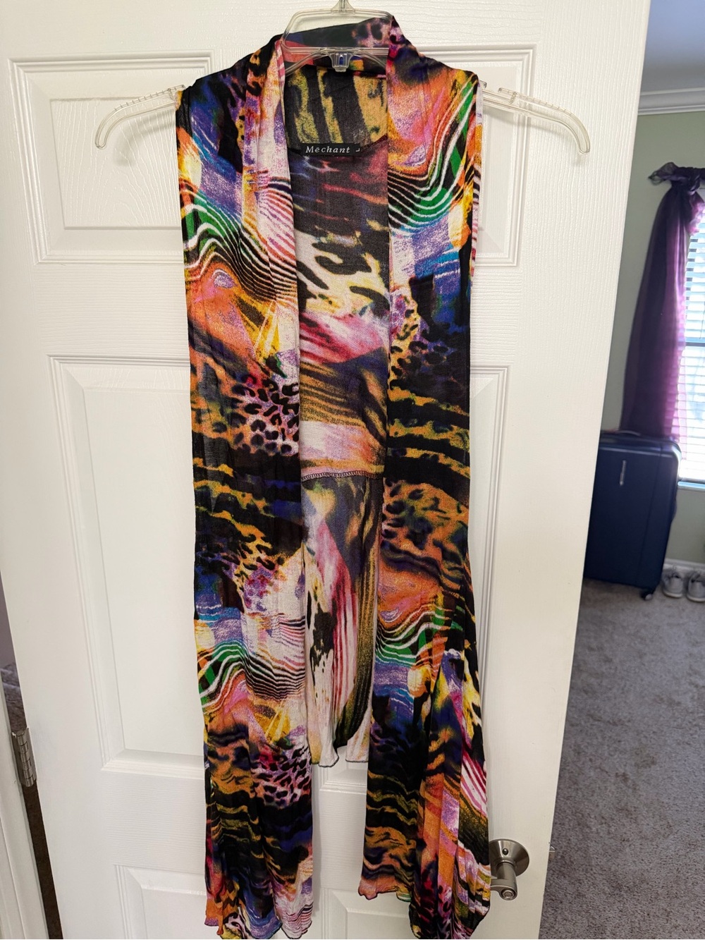 Mechant Multicolor Abstract lightweight Knit vest